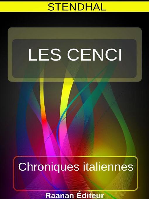 Title details for Les censi by Stendhal - Available